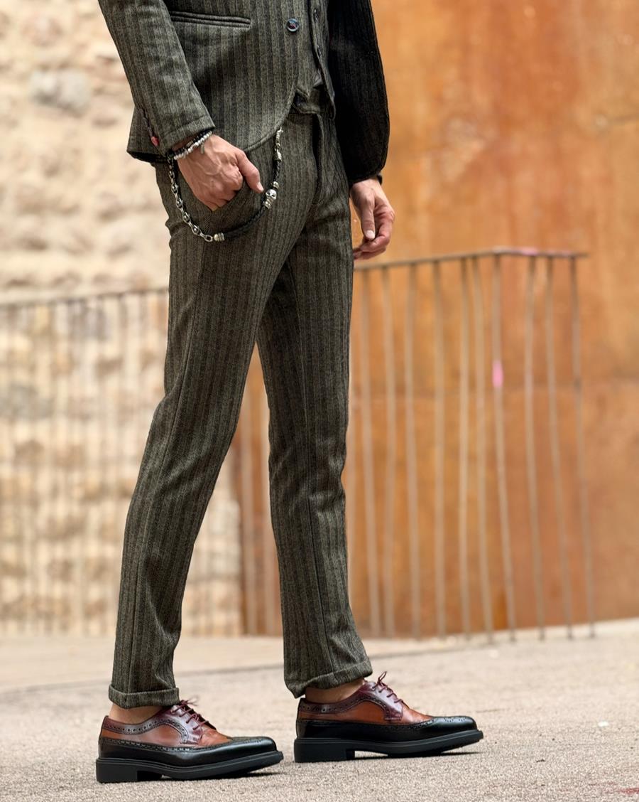 Pantalón Borbone Marrón  | Aragaza - Tu estilo hecho en Barcelona - Barcelona Fashion - Camisas de Calidad