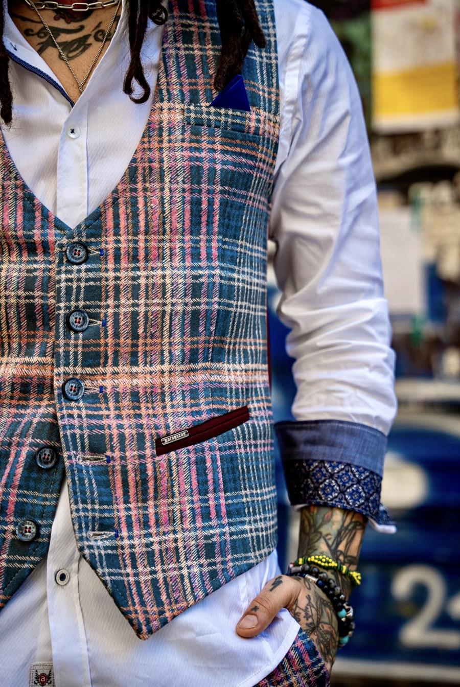 Chaleco Retro  | Aragaza - Votre chemise faite à Barcelone - Mode de Barcelone - Chemises de qualité
