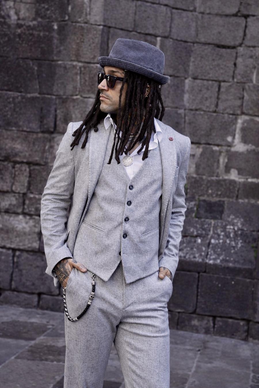 Americana Audo gris  | Aragaza - Tu estilo hecho en Barcelona - Barcelona Fashion - Camisas de Calidad