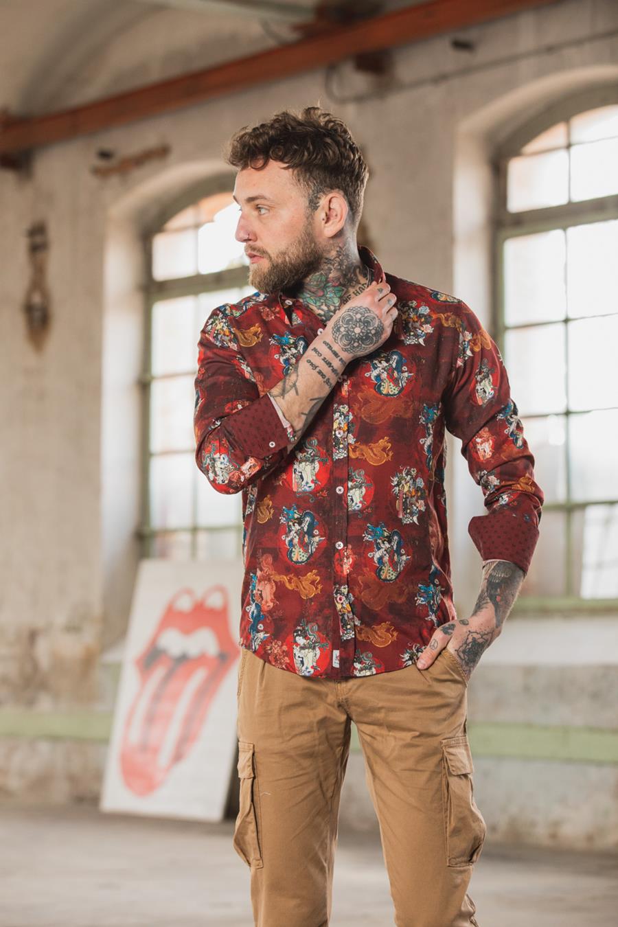 Camisa Big Geisha | Aragaza - Tu estilo hecho en Barcelona - Barcelona Fashion - Camisas de Calidad