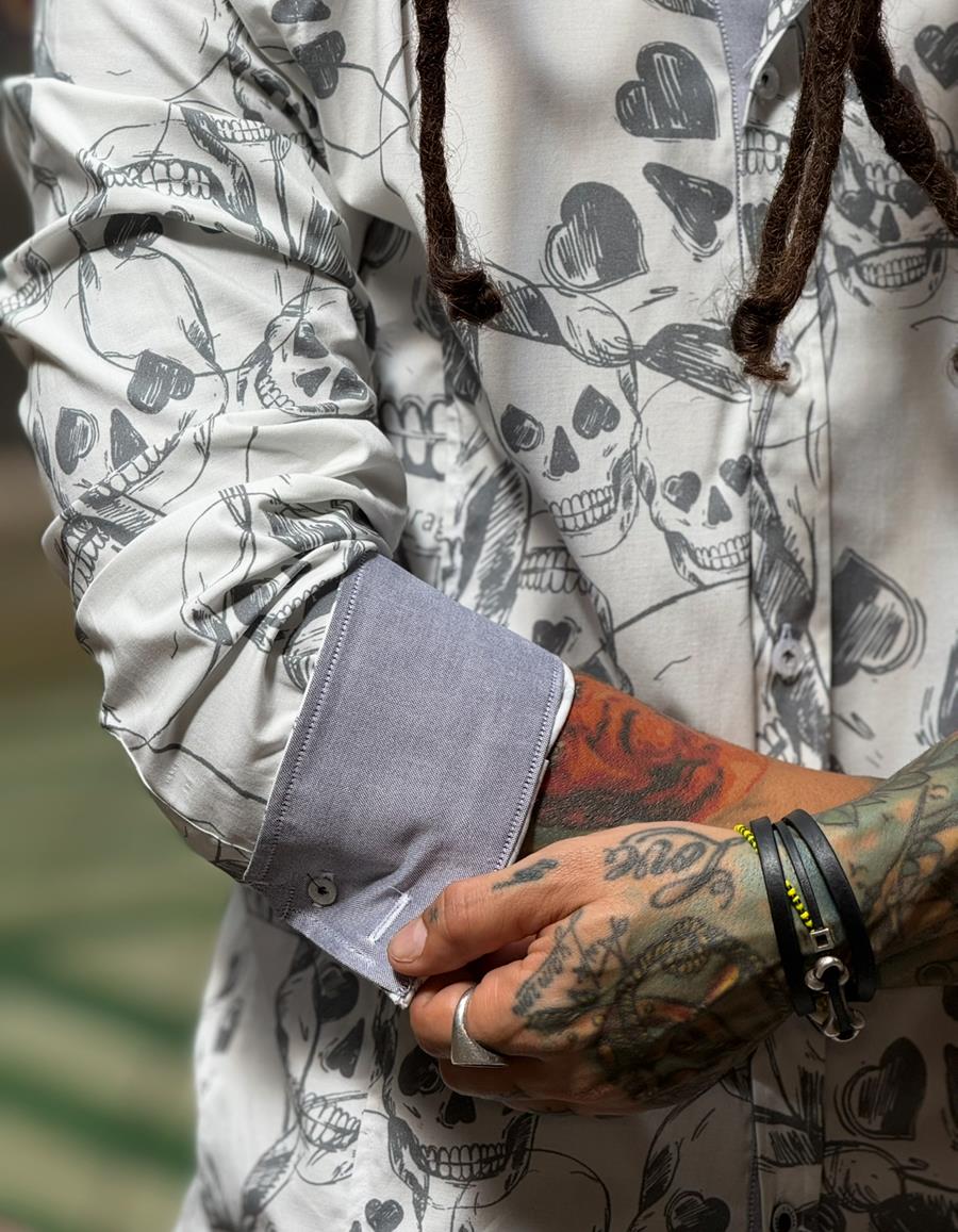 Camisa Skuller | Aragaza - Tu estilo hecho en Barcelona - Barcelona Fashion - Camisas de Calidad