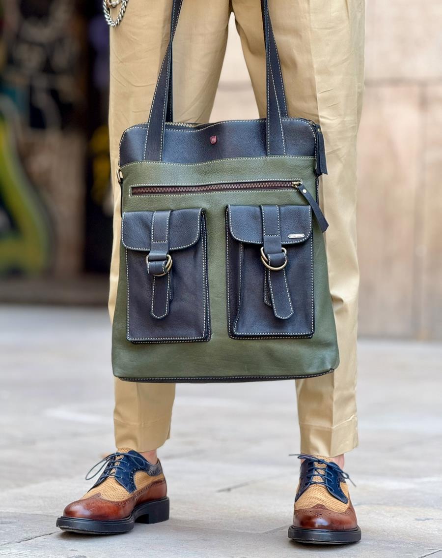 Bolso Arabag 265 Kaki | Aragaza - Tu estilo hecho en Barcelona - Barcelona Fashion - Camisas de Calidad
