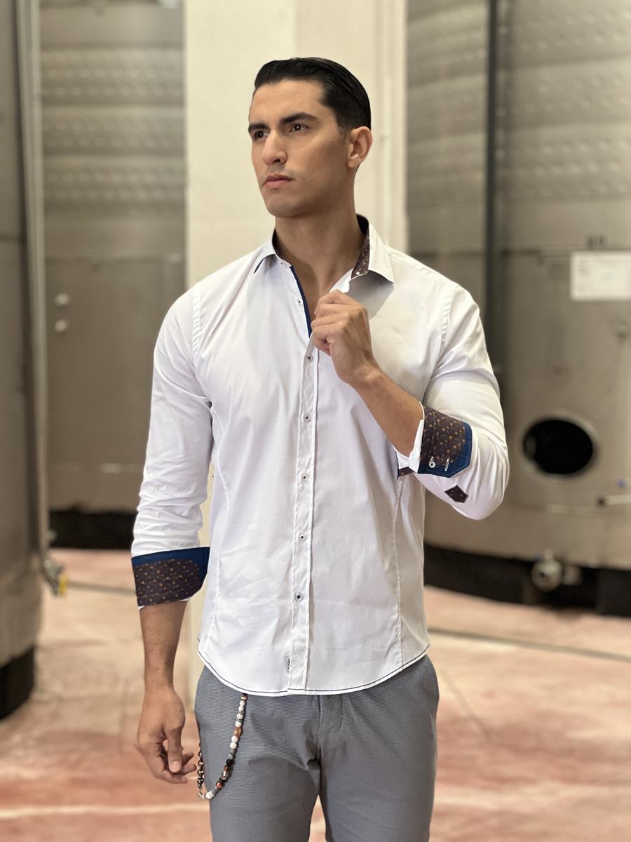 Camisa Montechiaro Azul | Aragaza - Tu estilo hecho en Barcelona - Barcelona Fashion - Camisas de Calidad