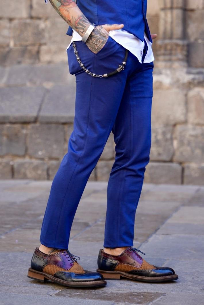 Pantalón Cap marino | Aragaza - Tu estilo hecho en Barcelona - Barcelona Fashion - Camisas de Calidad