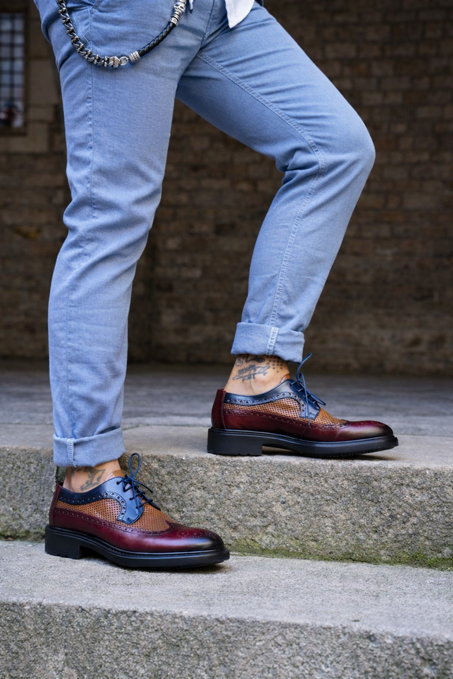 Zapatos 8165H2 burdeos / brandy  | Aragaza - Els teus estils fets a Barcelona - Moda Barcelona - Samarretes de qualitat