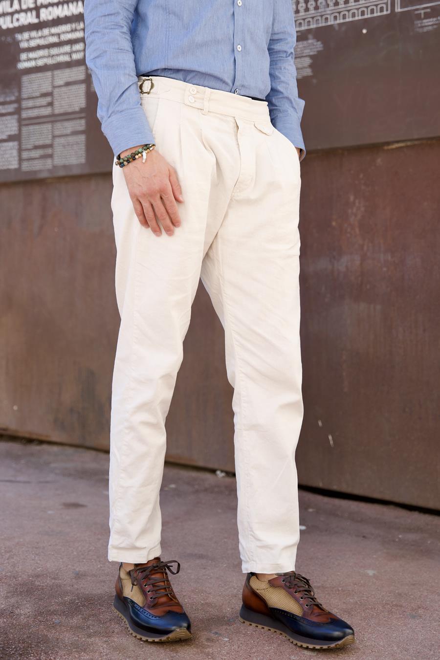 Pantalón LLopart Crudo | Aragaza - Your shirt made in Barcelona - Quality shirts