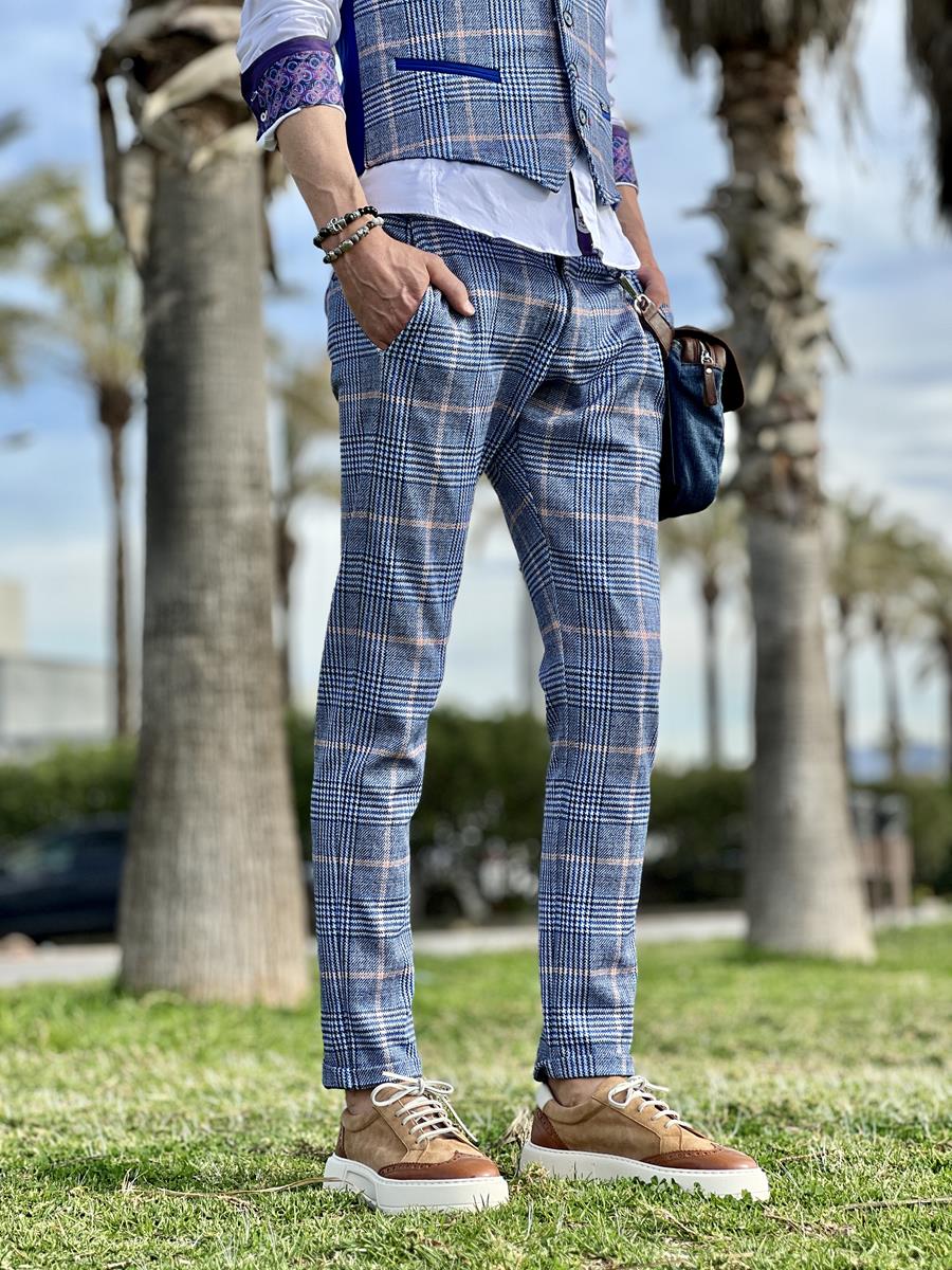 Pantalón Cuba Cuadros | Aragaza - Tu estilo hecho en Barcelona - Barcelona Fashion - Camisas de Calidad