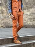 Pantalón Bcn Carbon Naranja  | Aragaza - Tu estilo hecho en Barcelona - Barcelona Fashion - Camisas de Calidad
