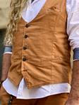 Chaleco Enzo Naranja V24 | Aragaza - Votre chemise faite à Barcelone - Mode de Barcelone - Chemises de qualité