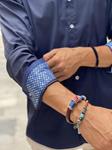 Camisa Roveto Azul | Aragaza - Tu estilo hecho en Barcelona - Barcelona Fashion - Camisas de Calidad