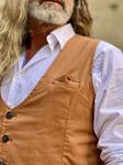 Chaleco Enzo Naranja V24 | Aragaza - Votre chemise faite à Barcelone - Mode de Barcelone - Chemises de qualité