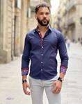 Camisa Mute Marino | Aragaza - Tu estilo hecho en Barcelona - Barcelona Fashion - Camisas de Calidad