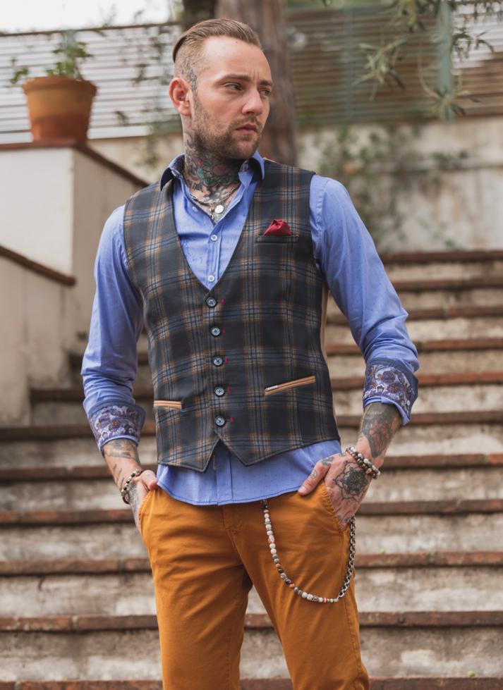 Chaleco Loiret Marrón  | Aragaza - Tu estilo hecho en Barcelona - Barcelona Fashion - Camisas de Calidad