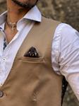 Chaleco Von Camel | Aragaza - Tu estilo hecho en Barcelona - Barcelona Fashion - Camisas de Calidad