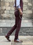 Pantalón Maximo Square Vino | Aragaza - Tu estilo hecho en Barcelona - Barcelona Fashion - Camisas de Calidad