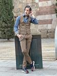Pantalón Maximo Square Camel | Aragaza - Tu estilo hecho en Barcelona - Barcelona Fashion - Camisas de Calidad