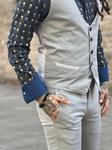 Pantalón Marcelo Altea Ice Blue  | Aragaza - Tu estilo hecho en Barcelona - Barcelona Fashion - Camisas de Calidad