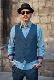 Chaleco Rob azul  | Aragaza - Your shirt made in Barcelona - Quality shirts