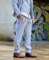 Pantalón Alphes Gris  | Aragaza - Tu estilo hecho en Barcelona - Barcelona Fashion - Camisas de Calidad