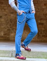 Pantalón Llamal Azul  | Aragaza - Els teus estils fets a Barcelona - Moda Barcelona - Samarretes de qualitat