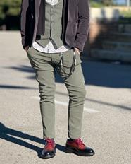 Pantalón Piero Tencel Kaki | Aragaza - Tu estilo hecho en Barcelona - Barcelona Fashion - Camisas de Calidad