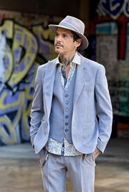 Americana Alphes Gris  | Aragaza - Votre chemise faite à Barcelone - Mode de Barcelone - Chemises de qualité