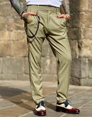 Pantalón Grosseto Salvia | Aragaza - Els teus estils fets a Barcelona - Moda Barcelona - Samarretes de qualitat