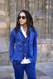 Americana Cap marino  | Aragaza - Tu estilo hecho en Barcelona - Barcelona Fashion - Camisas de Calidad