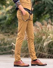 Pantalón Piero Tencel Mostaza | Aragaza - Tu estilo hecho en Barcelona - Barcelona Fashion - Camisas de Calidad