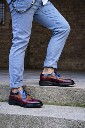 Zapatos 8165H2 burdeos / brandy  | Aragaza - Els teus estils fets a Barcelona - Moda Barcelona - Samarretes de qualitat