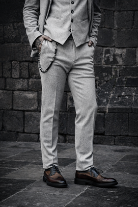 Pantalón Audo gris  | Aragaza - Tu estilo hecho en Barcelona - Barcelona Fashion - Camisas de Calidad