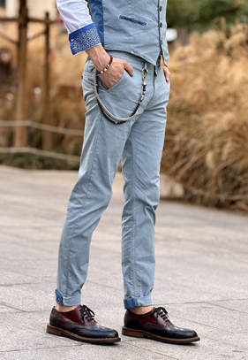 Pantalón Bcn Alt Ice Blue | Aragaza - Els teus estils fets a Barcelona - Moda Barcelona - Samarretes de qualitat