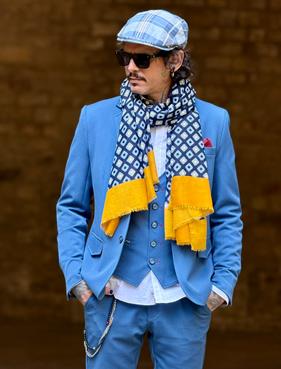 Americana Llamal Azul  | Aragaza - Tu estilo hecho en Barcelona - Barcelona Fashion - Camisas de Calidad