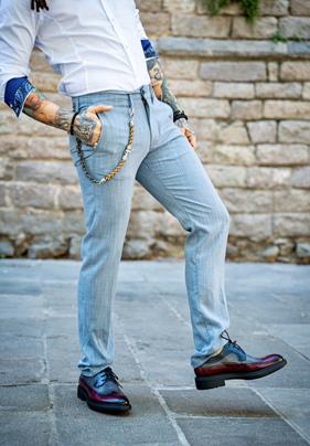 Pantalón Maximo Flamengo denim | Aragaza - Your shirt made in Barcelona - Quality shirts