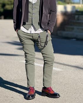 Pantalón Piero Tencel Kaki | Aragaza - Tu estilo hecho en Barcelona - Barcelona Fashion - Camisas de Calidad