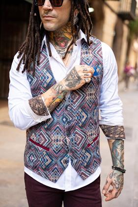Chaleco Coco Estampado | Aragaza - Tu estilo hecho en Barcelona - Barcelona Fashion - Camisas de Calidad