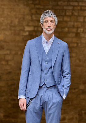 Americana Grosseto Azul  | Aragaza - Tu estilo hecho en Barcelona - Barcelona Fashion - Camisas de Calidad