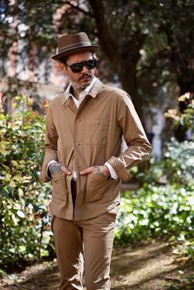 Sobrecamisa Prime Camel  | Aragaza - Tu estilo hecho en Barcelona - Barcelona Fashion - Camisas de Calidad