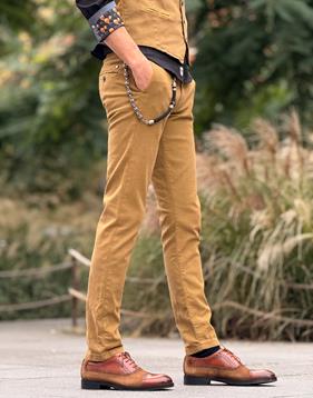 Pantalón Piero Tencel Mostaza | Aragaza - Tu estilo hecho en Barcelona - Barcelona Fashion - Camisas de Calidad