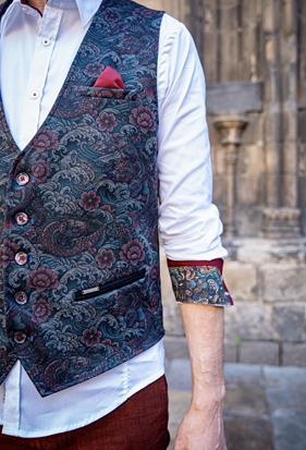 Chaleco Long Estampado | Aragaza - Tu estilo hecho en Barcelona - Barcelona Fashion - Camisas de Calidad