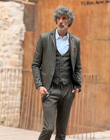 Americana Borbone Marrón | Aragaza - Tu estilo hecho en Barcelona - Barcelona Fashion - Camisas de Calidad