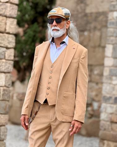 Americana Alphes Camel  | Aragaza - Tu estilo hecho en Barcelona - Barcelona Fashion - Camisas de Calidad