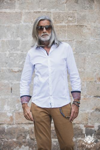 Camisa Sambuca Blanca | Aragaza - Your shirt made in Barcelona - Quality shirts